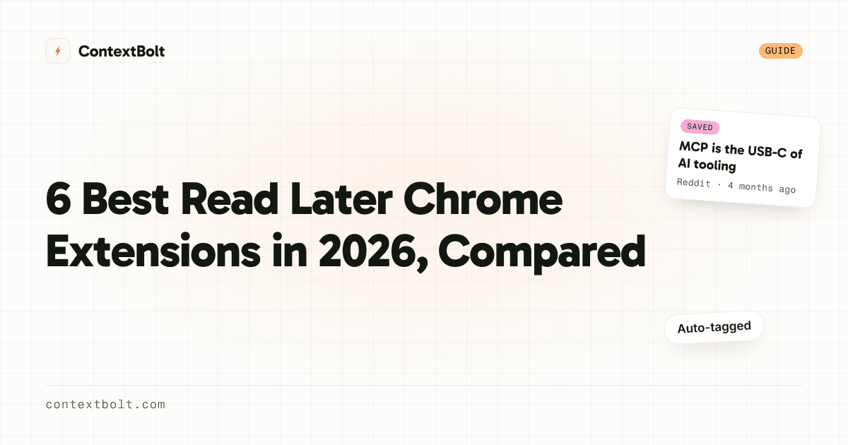 6 Best Read Later Chrome Extensions in 2026, Compared