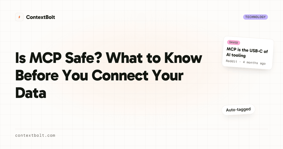 Is MCP Safe? What to Know Before You Connect Your Data