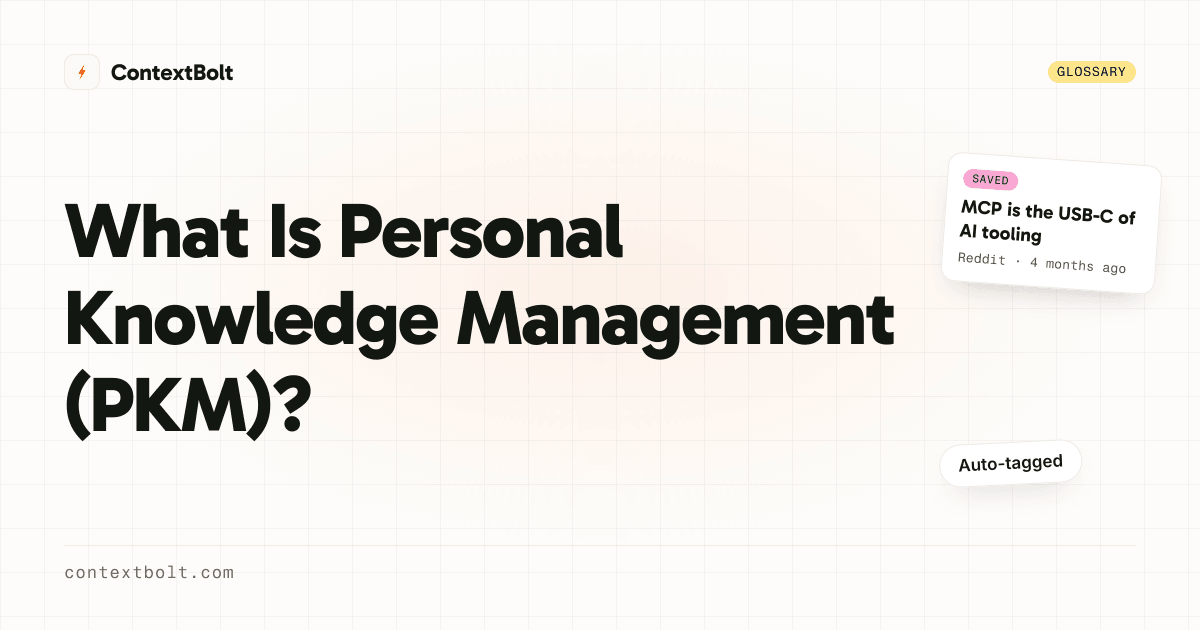 What Is Personal Knowledge Management (PKM)?